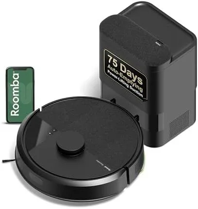 iRobot Roomba 105 Vac with AutoEmpty Dock, 75-Day Self-Emptying, ClearView LiDAR
