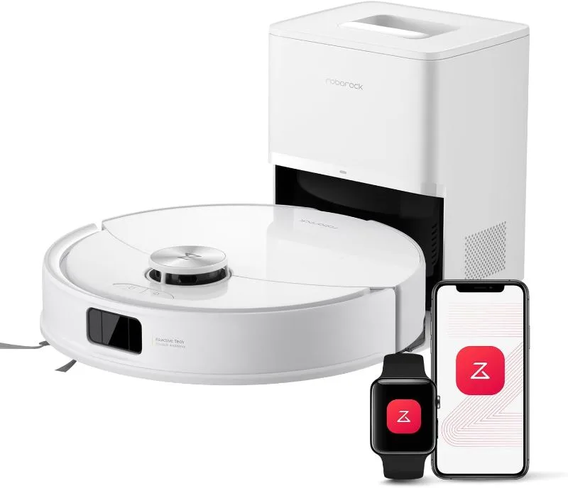 Roborock Q10 S5+ Robot Vacuum and Mop, 10,000Pa Suction, Sonic Mopping, 70-Day Self-Emptying