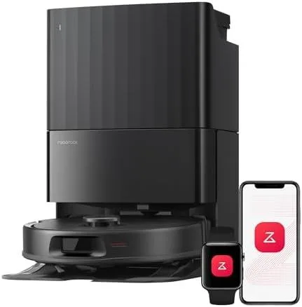 Roborock Qrevo S Pro Robot Vacuum and Mop, 18,500Pa Suction, Self-Emptying and Self-Cleaning Dock